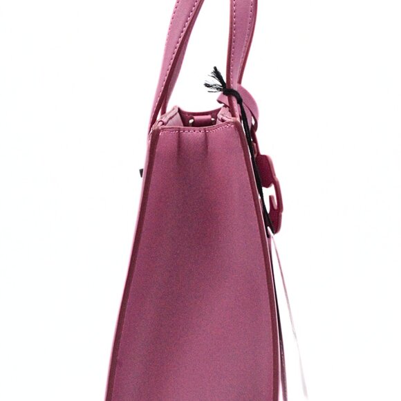 Karl Lagerfeld Interstellar K/Ikonik Pink Leather Tote Handbag - Picture 9 of 16